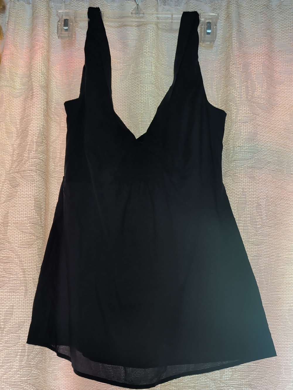 Navy V-Neck Sleeveless Tank